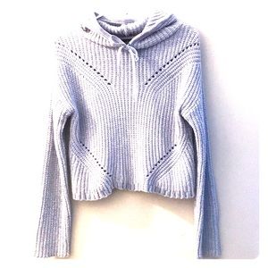 Velvety soft cropped hoodie